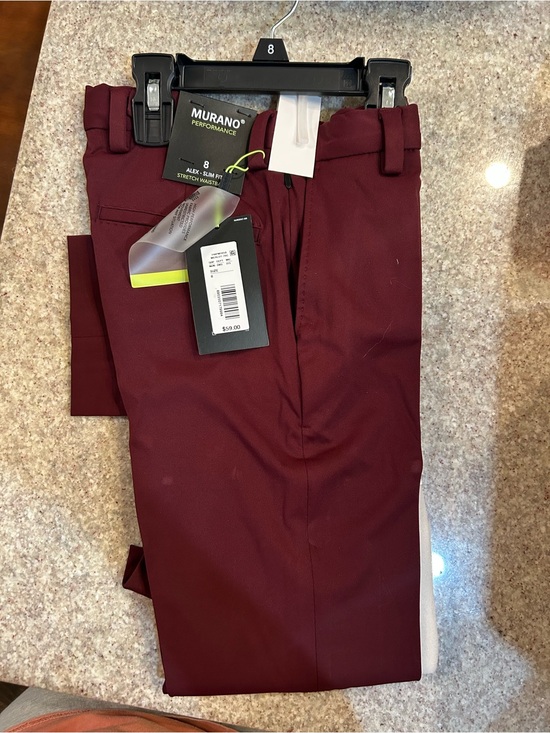 Murano Other - Murano Boys Burgundy Stretch Chinos